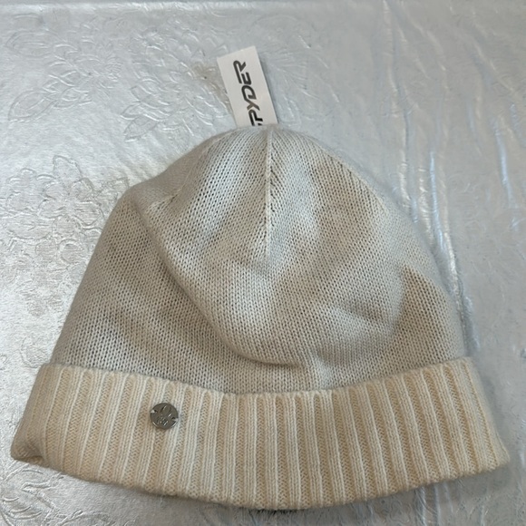 Spyder BEANIE, GLOVE, COWLNECK SCARF - cream - Picture 6 of 13